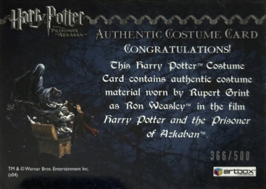 Ron Weasley's Black Cloak - Back