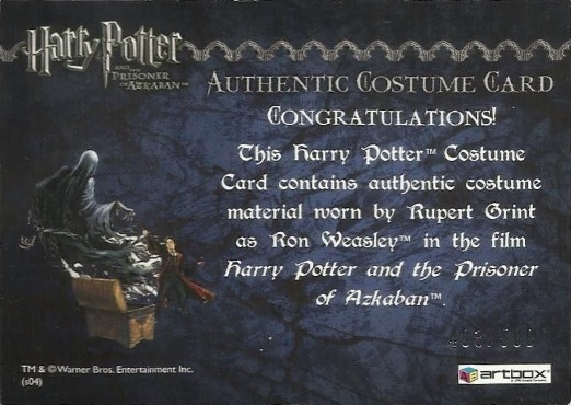 Ron Weasley's Black Cloak - Back