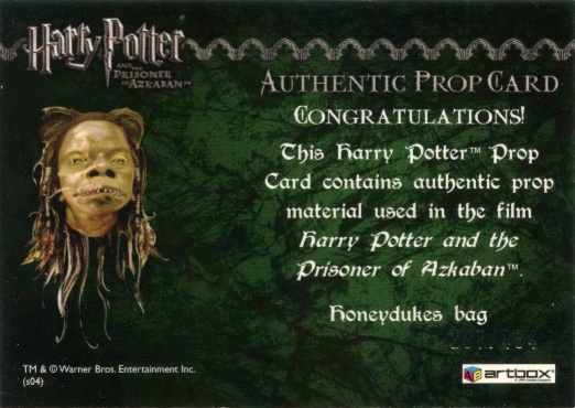 Honeydukes Bag - Back