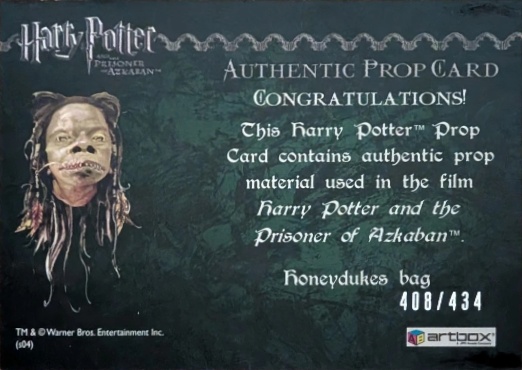 Honeydukes Bag - Back