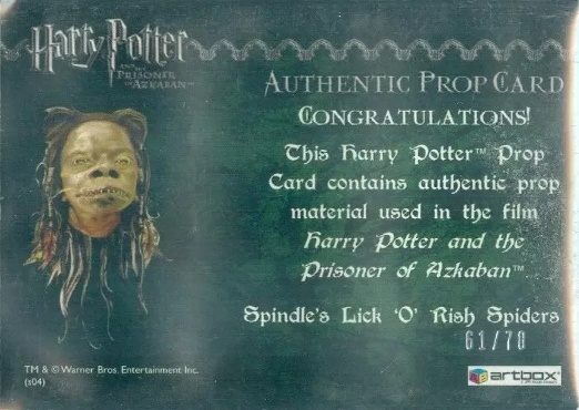 Spindle's Lick O Rish Spiders - Back