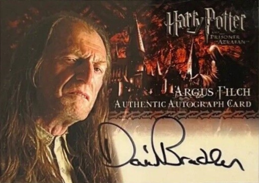 David Bradley as Argus Filch - Front