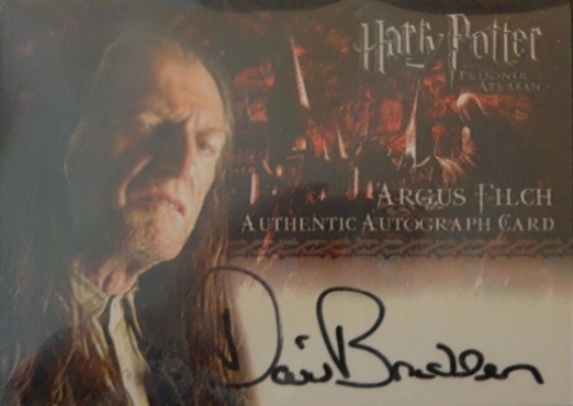 David Bradley as Argus Filch - Front