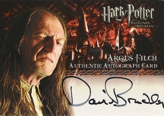 David Bradley as Argus Filch - Front