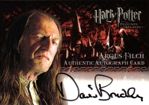David Bradley as Argus Filch - Front