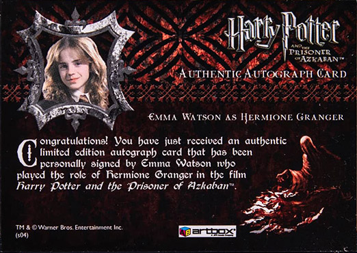 Emma Watson as Hermione Granger - Back