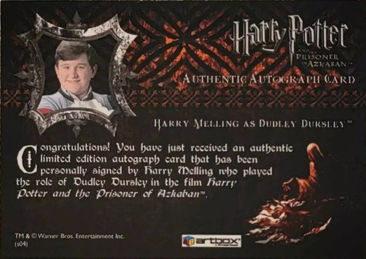 Harry Melling as Dudley Dursley - Back