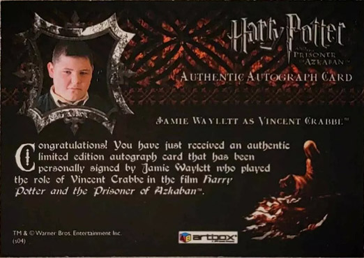 Jaime Waylett as Vincent Crabb - Back