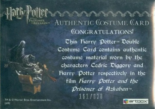 Cedric Diggory  Harry Potter Quidditch Robes - Back