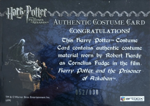 Cornelius Fudge's Coat - Back