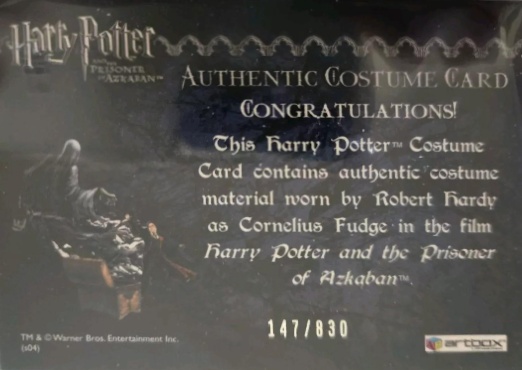 Cornelius Fudge's Coat - Back