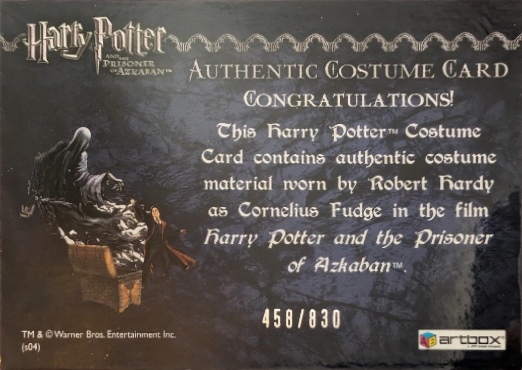 Cornelius Fudge's Coat - Back