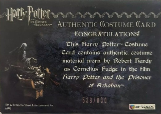 Cornelius Fudge's Coat - Back