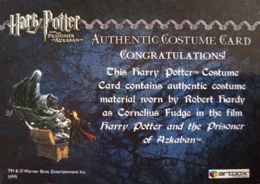 Cornelius Fudge's Coat - Back