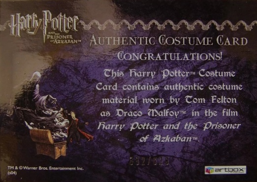 Draco Malfoy's Black Robe - Back