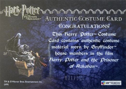 Gryffindor House Tie - Back