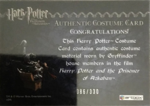 Gryffindor House Tie - Back