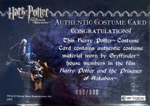 Gryffindor House Tie - Back