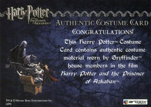 Gryffindor House Tie - Back