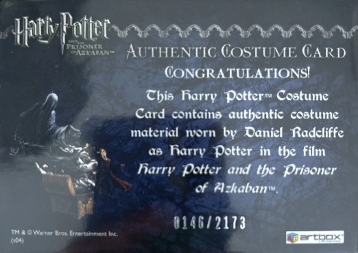 Harry Potter's Cardigan - Back