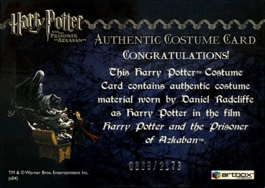 Harry Potter's Cardigan - Back