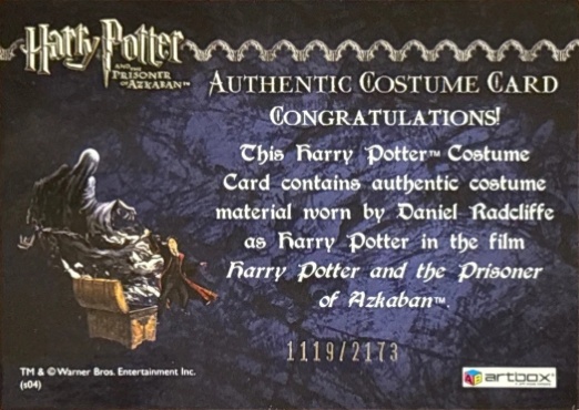 Harry Potter's Cardigan - Back