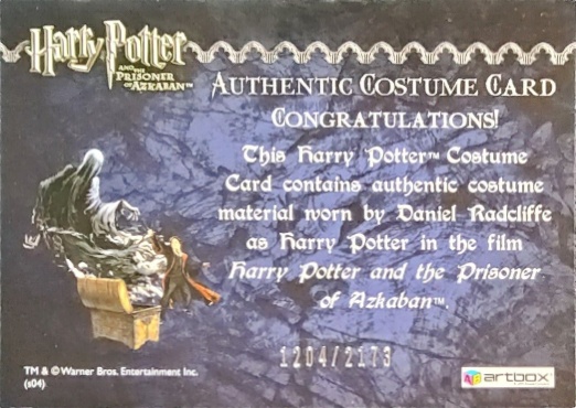 Harry Potter's Cardigan - Back