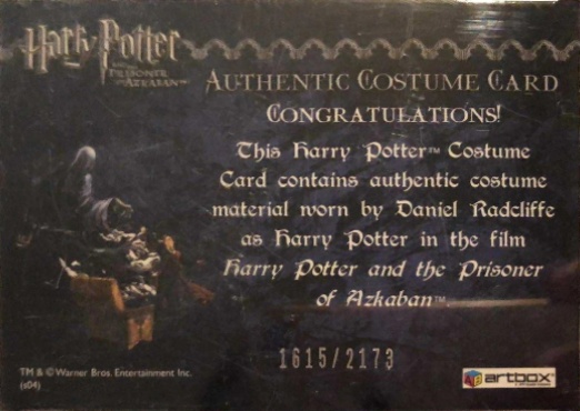 Harry Potter's Cardigan - Back