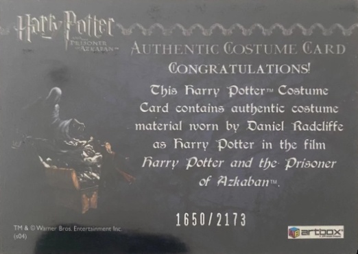 Harry Potter's Cardigan - Back