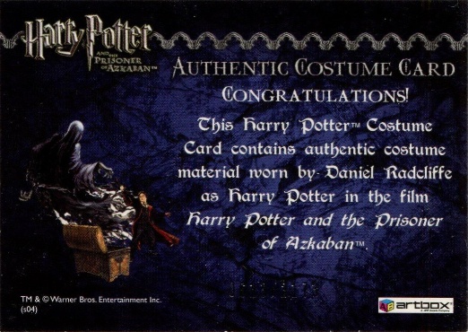 Harry Potter's Quidditch Costume - Back