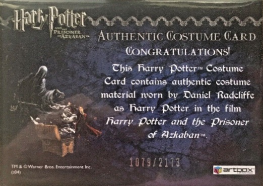 Harry Potter's Quidditch Costume - Back