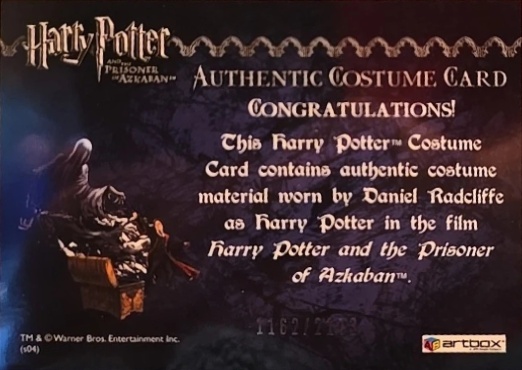 Harry Potter's Quidditch Costume - Back