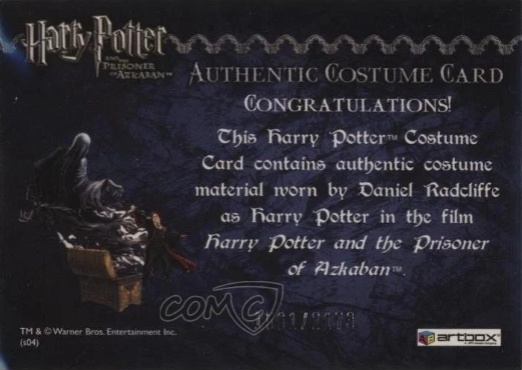 Harry Potter's Quidditch Costume - Back