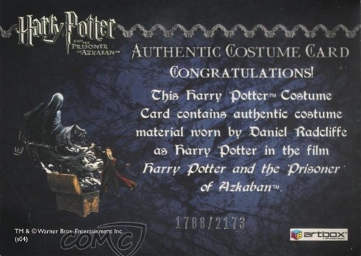 Harry Potter's Quidditch Costume - Back