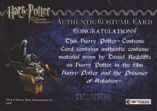 Harry Potter's Quidditch Costume - Back