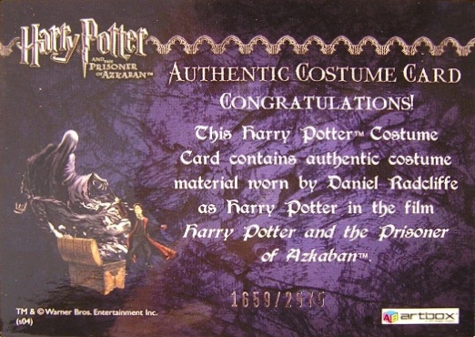 Harry Potter's School Cloak - Back