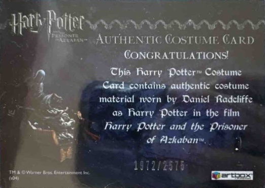 Harry Potter's School Cloak - Back