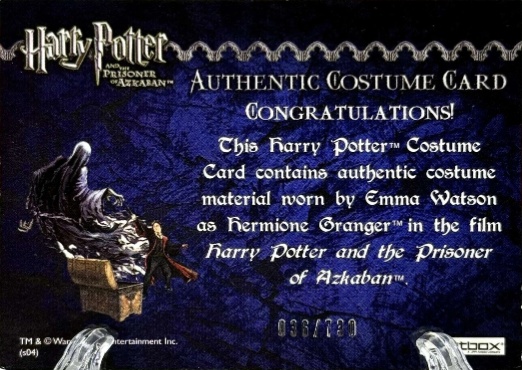 Hermione's Wooly Sweater and Scarf - Back