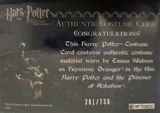 Hermione's Wooly Sweater and Scarf - Back