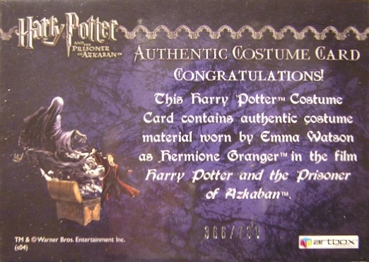 Hermione's Wooly Sweater and Scarf - Back