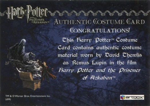 Remus Lupin's Jacket - Back