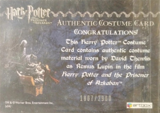 Remus Lupin's Jacket - Back