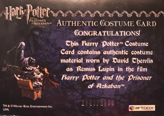 Remus Lupin's Jacket - Back