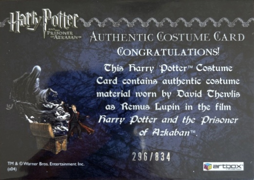 Remus Lupin's Shirt - Back