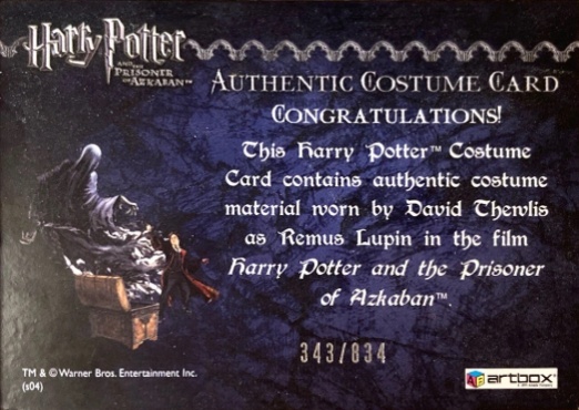 Remus Lupin's Shirt - Back
