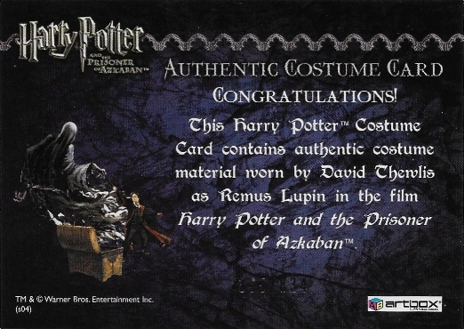 Remus Lupin's Shirt - Back