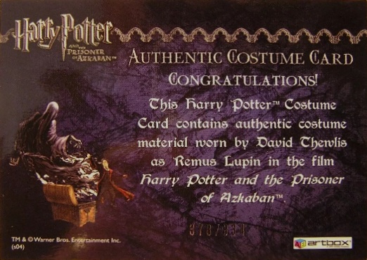 Remus Lupin's Shirt - Back