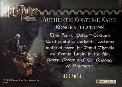 Remus Lupin's Shirt - Back