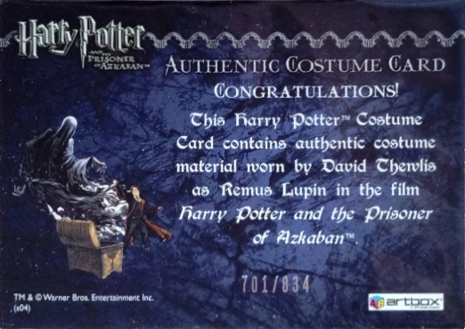 Remus Lupin's Shirt - Back