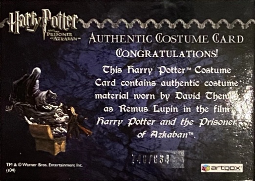 Remus Lupin's Shirt - Back